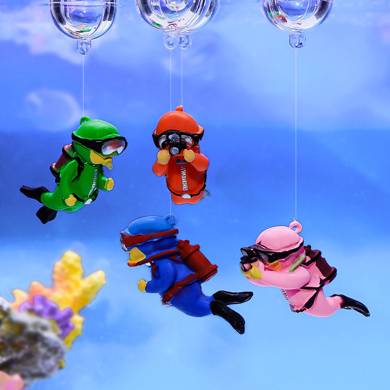 Aquarium Fish Games - Fish Tank Diver Ornaments Landscape Decoration