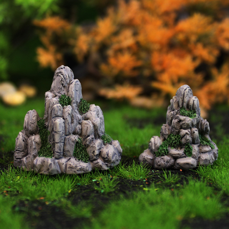 Aquarium Decoration Rock - Mini Mountain Miniature Fake Stone Artificial