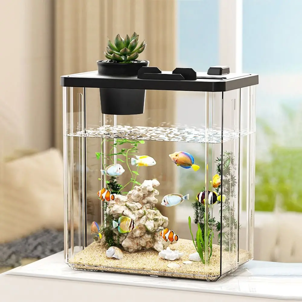 Aquarium Fish In Bowl - Aquarium Desktop Fish Tank Water Pump