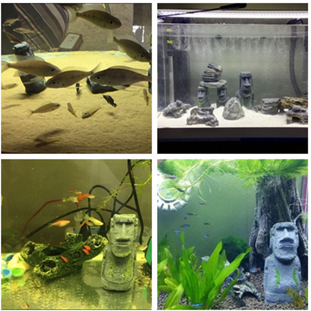 Xl Aquarium Fish - Artificial Resin Xl Statue Aquarium Ornament