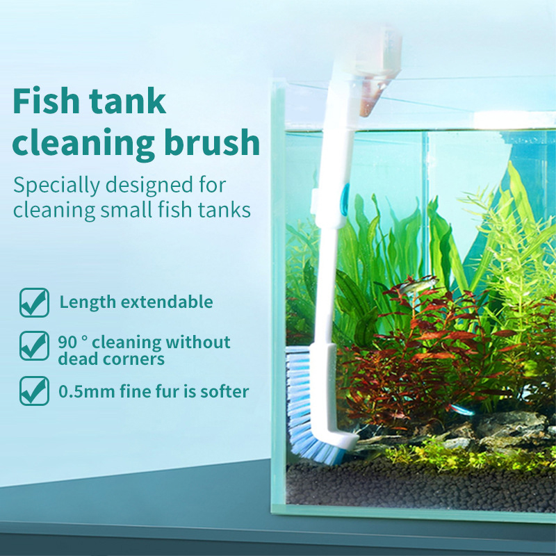 Aquarium Fish Home - Scalable Aquarium Algae Cleaning Brush Nylon