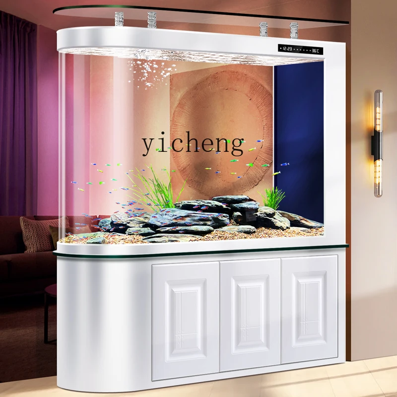 Xl Aquarium Fish - XL household screen partition fish tank