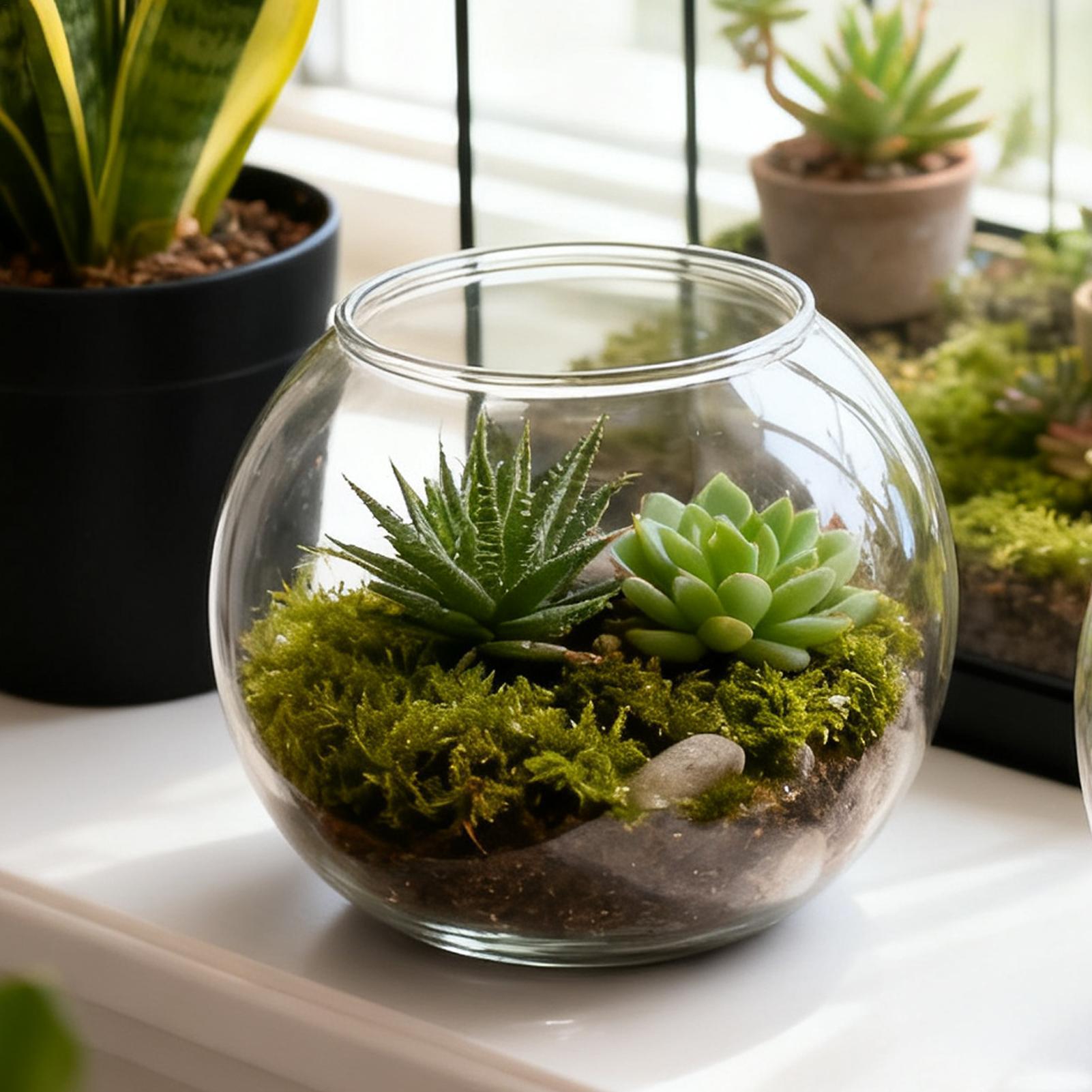 Aquarium Fish In Bowl - Bubble Bowl Space-Saving Aquarium Accessories Bubble