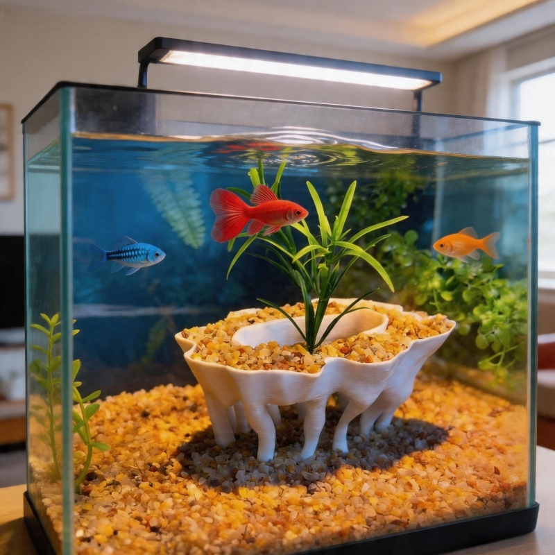Aquarium Fish Games - 3D printed aquarium plants in the
