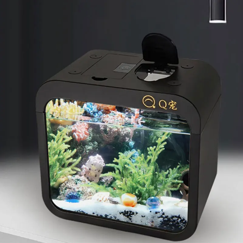 Aquarium Fish In Bowl - Desktop Transparent Acrylic Fish Tank Plastic