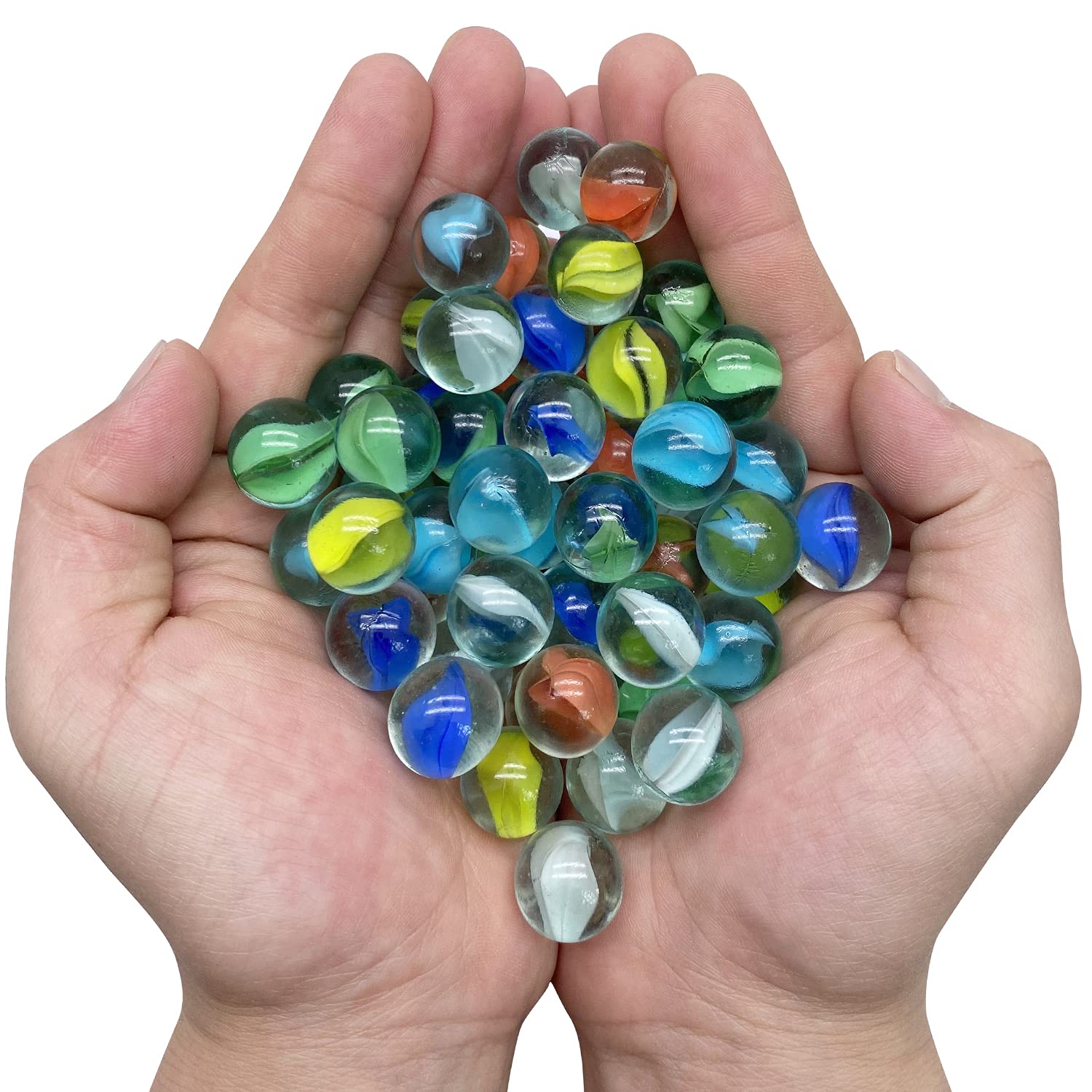 10/50PCS 25/14mm Colorful Glas - огляд і ціна Aquarium Fish Games