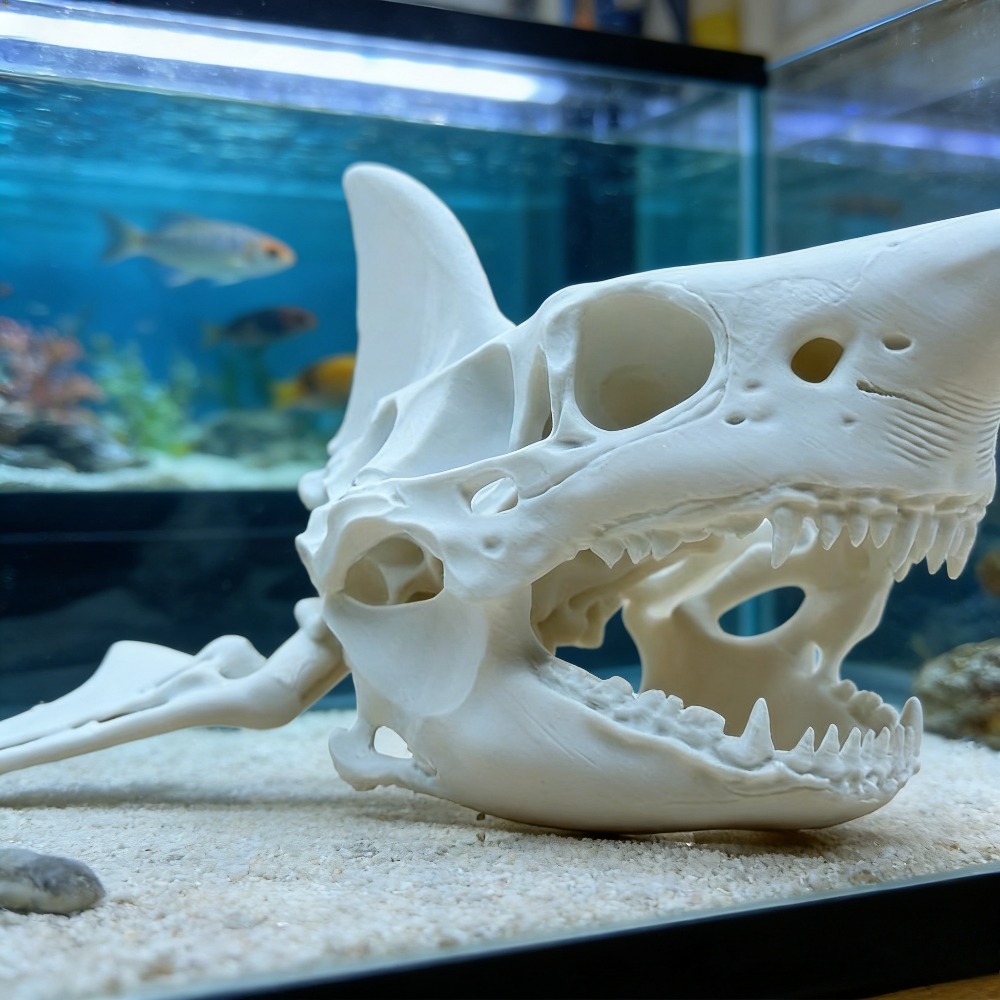 3D Printing Shark Skull Skelet - огляд і ціна Aquarium Fish Games