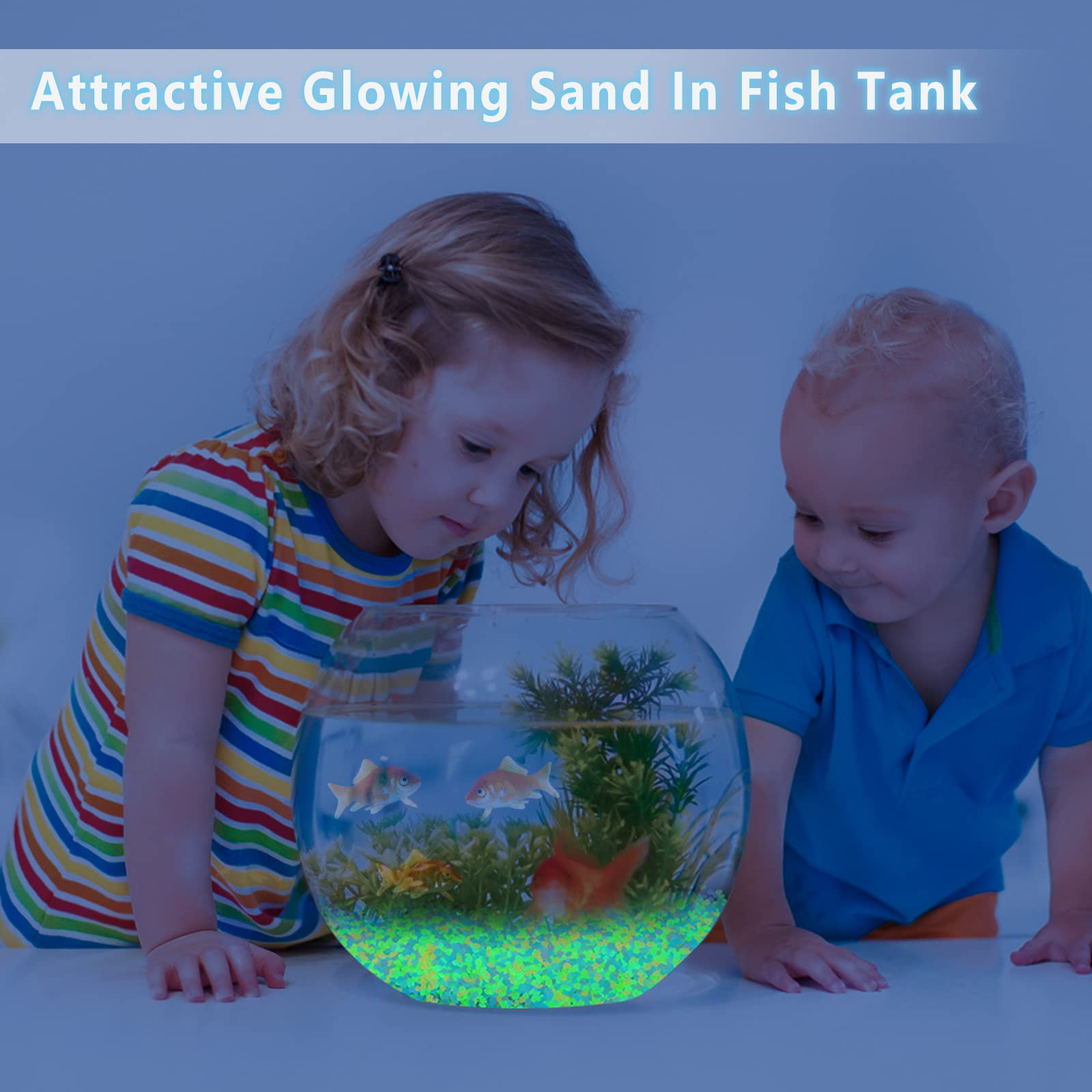 1000Pcs Luminous Sand Glow In  - огляд і ціна Aquarium Decoration Rock