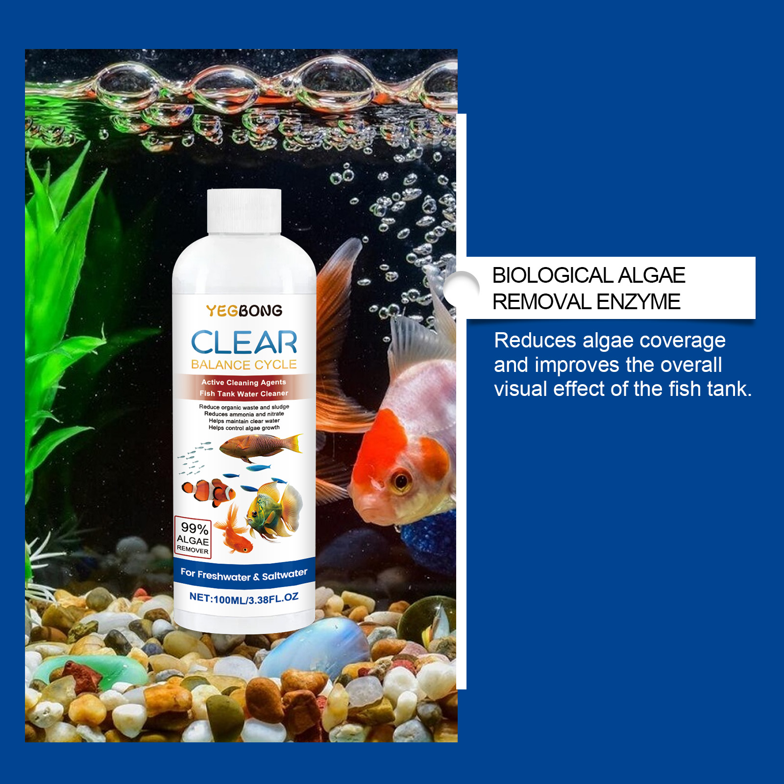 Aquarium Water Clarifier 100ml - огляд і ціна Aquarium Fish Freshwater