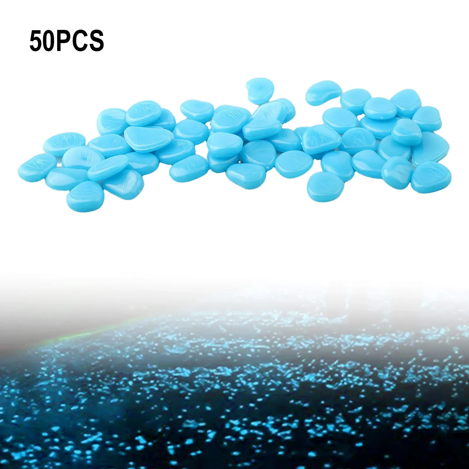 50PCS/Set Glow In The Dark Peb - огляд і ціна Aquarium Fish Home