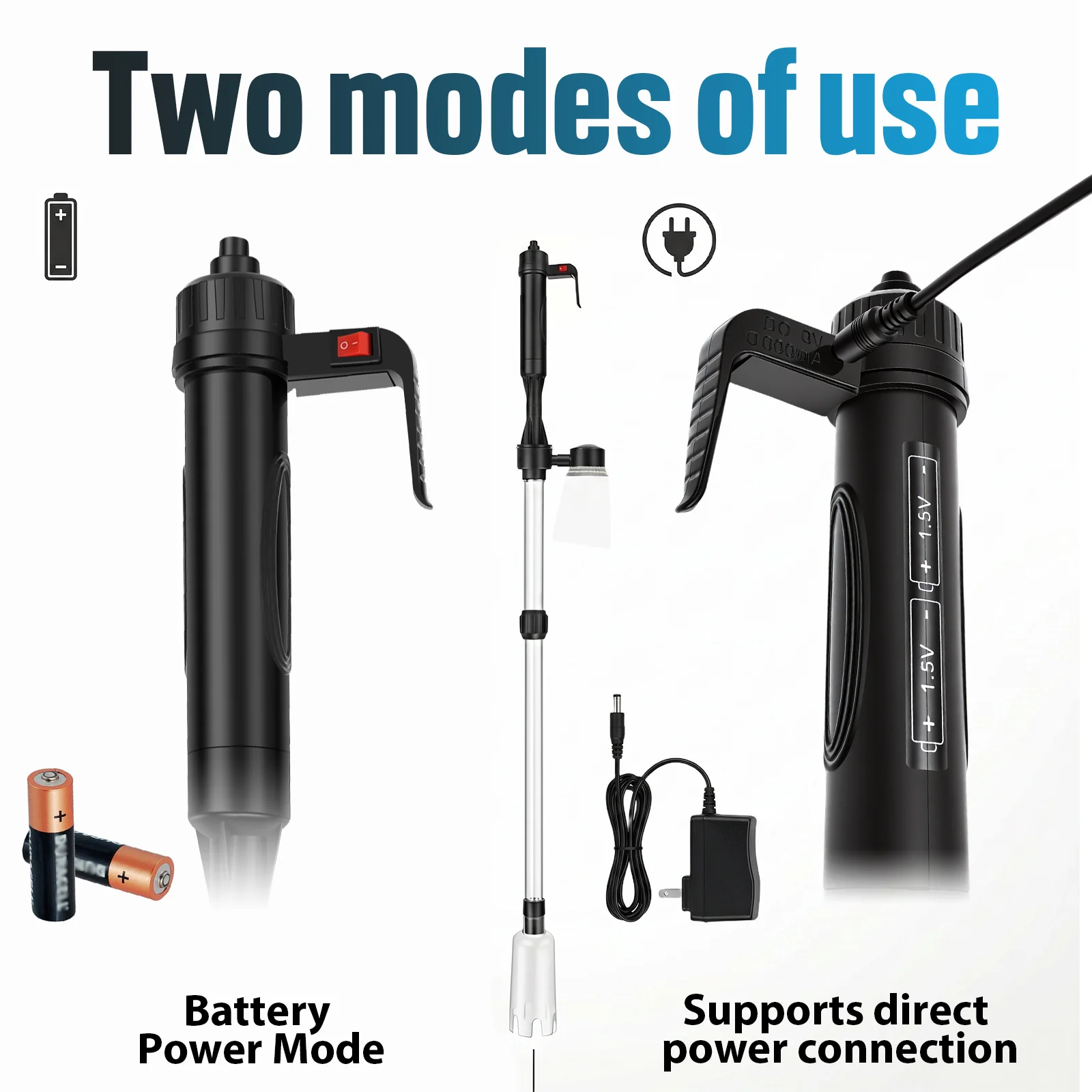 Aquarium Vacuum Gravel Cleaner - огляд і ціна Aquarium Fish Electric