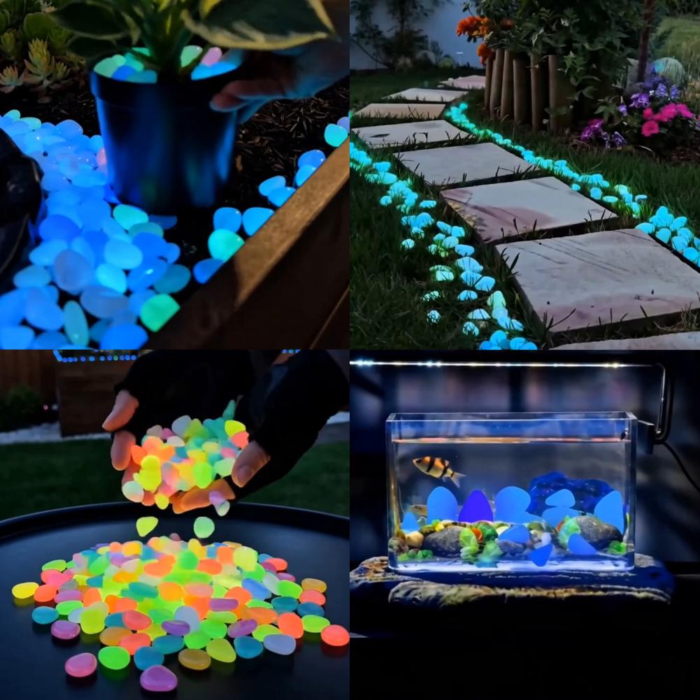 200/1000pcs Luminous Stones Gl - огляд і ціна Aquarium Fish Home