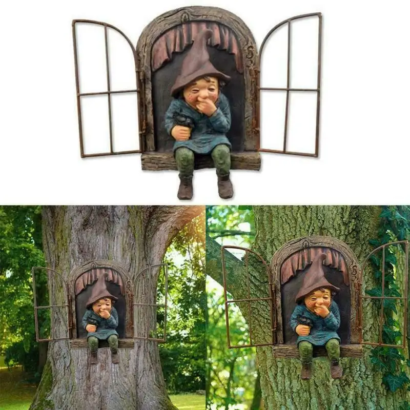 Naughty Garden Statue Elf Go O - огляд і ціна Aquarium Decoration Rock