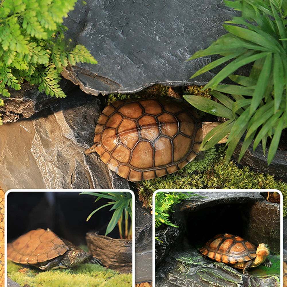 Turtle Basking Platform Hideou - огляд і ціна Aquarium Decoration Rock