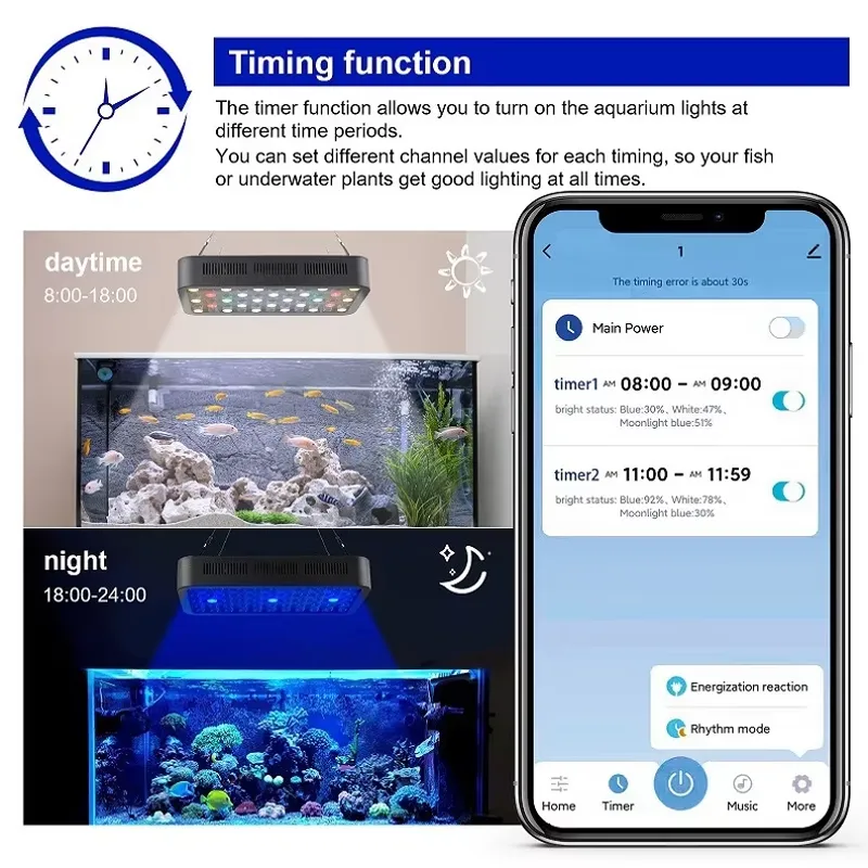 Wifi APP Control Coral Reef 16 - огляд і ціна Aquarium Fish App