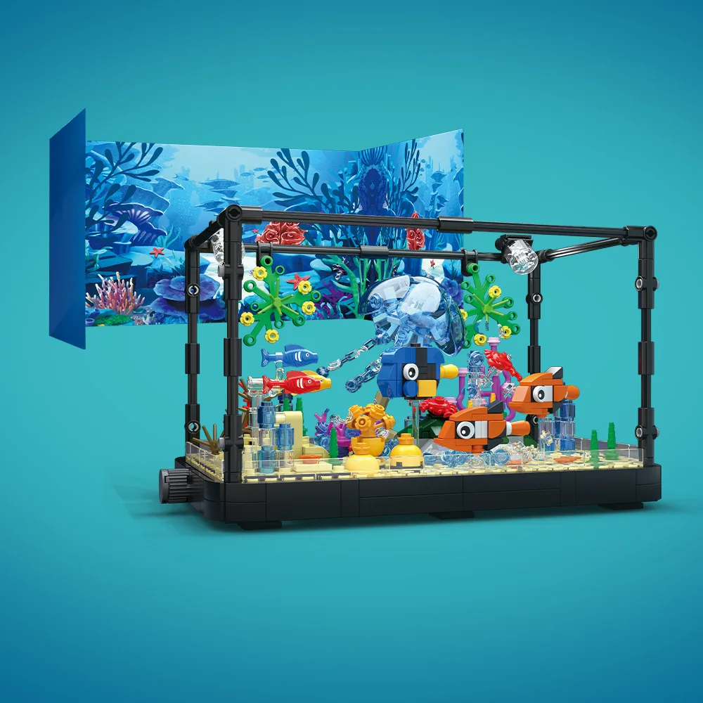 Fish Tank Building Block Set w - огляд і ціна Aquarium Fish Games
