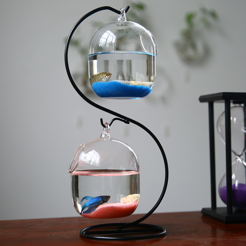 Creative Double-deck Suspended - огляд і ціна Aquarium Fish In Bowl