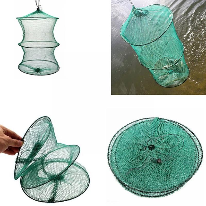 Folding Round Nylon Mesh Metal - огляд і ціна Aquarium Fish Trap