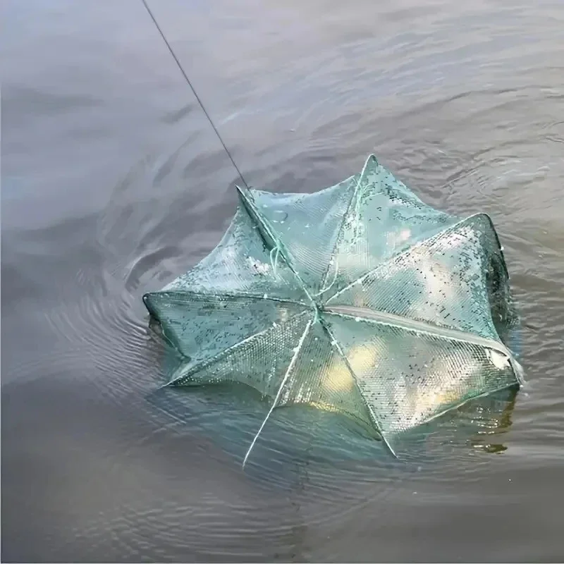 Portable Foldable Mesh Fishing - огляд і ціна Aquarium Fish Trap