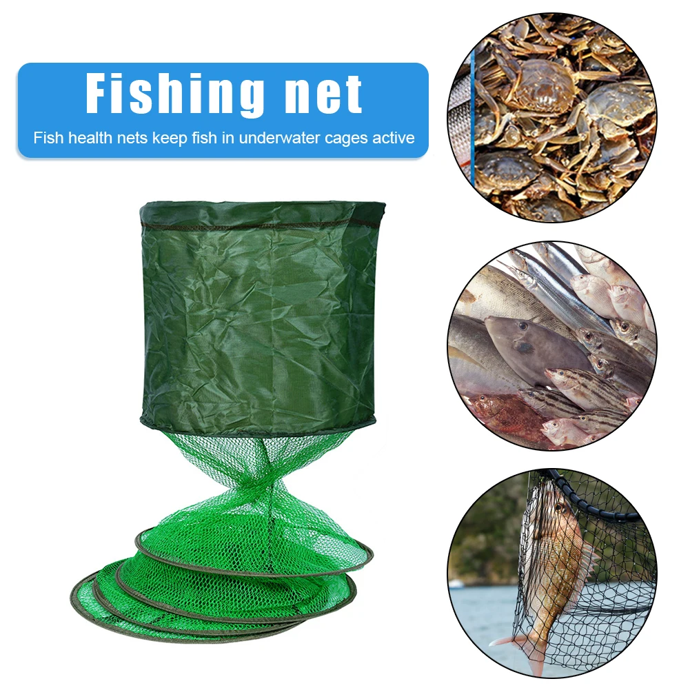 Nylon Fishing Mesh Net Foldabl - огляд і ціна Aquarium Fish Trap